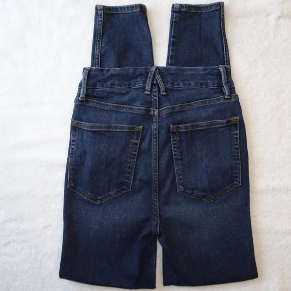 Good American Good Curve Skinny Jeans | Dark Wash | EUC | 0/25 - Picture 2 of 11